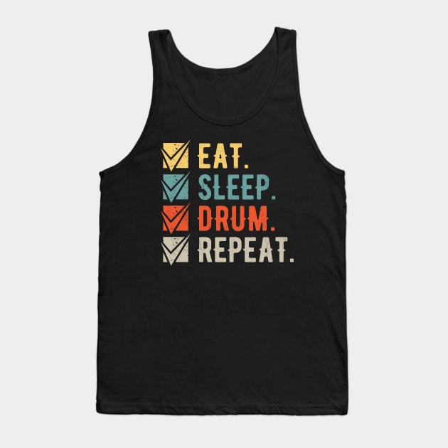 Funny Drums Drummer Gifts Tank Top by Crea8Expressions